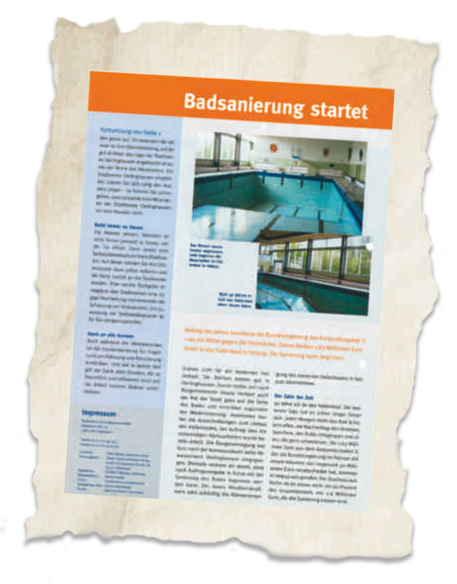 direkt Artikel November 2009 - Badsanierung startet